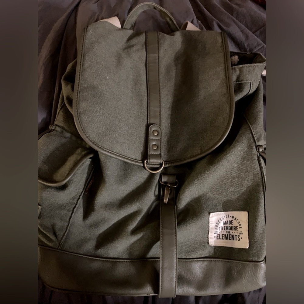 Element army green women’s backpack